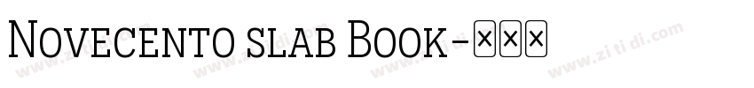 Novecento slab Book字体转换